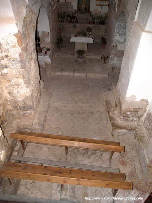 DETALLE DE LA PLANTA DEL TEMPLO DESDE EL CORO